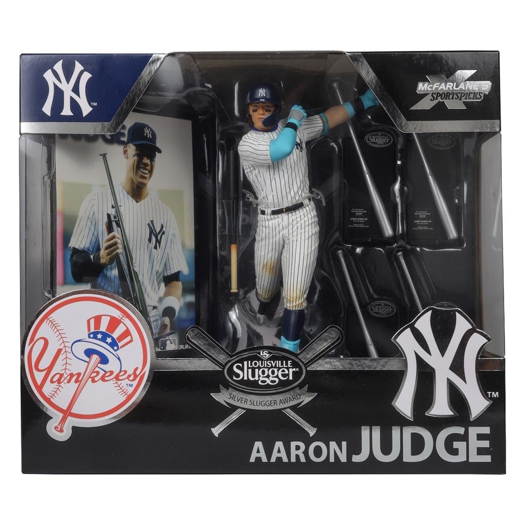 マクファーレン MLB アーロン・ジャッジ/シルバースラッガー/限定品 Amazon.co.jp: アーロンジャッジ(ヤンキース)MLB 7インチ シルバー